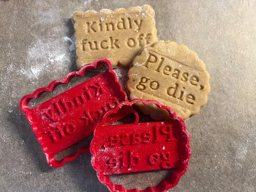 Khuôn cắt bánh quy “cà khịa” (6 loại) - Image 1