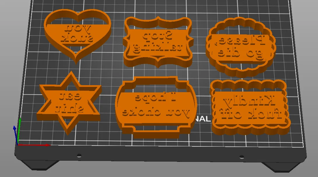 Khuôn cắt bánh quy “cà khịa” (6 loại) - Image 3