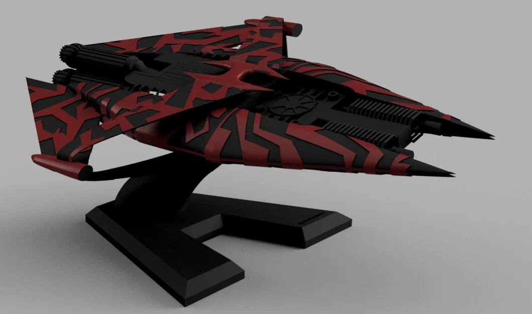 Mô hình tàu chiến G'Quan Heavy Cruiser từ Babylon 5 - Image 1