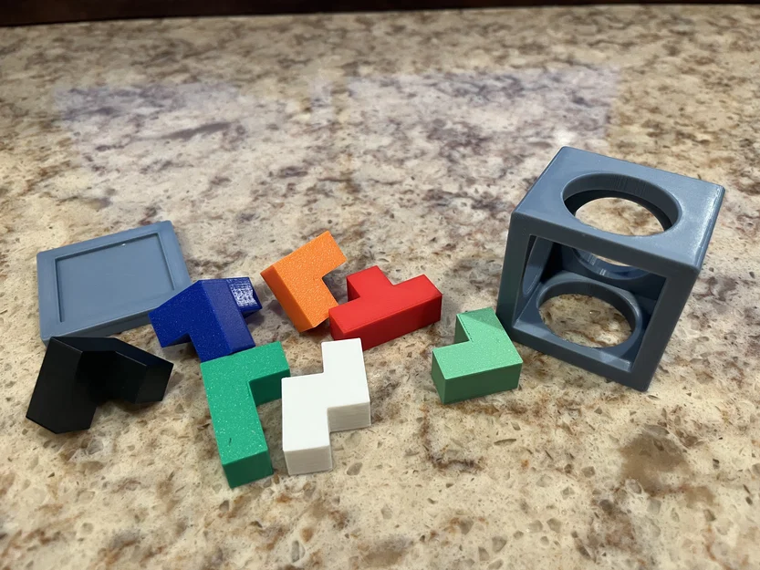 Soma Cube kèm Holder (Puzzle Cube) - Image 2