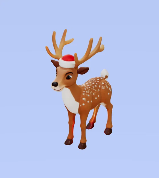 Mô hình chú tuần lộc Giáng sinh 3D nhỏ xinh trang trí Noel - Image 1