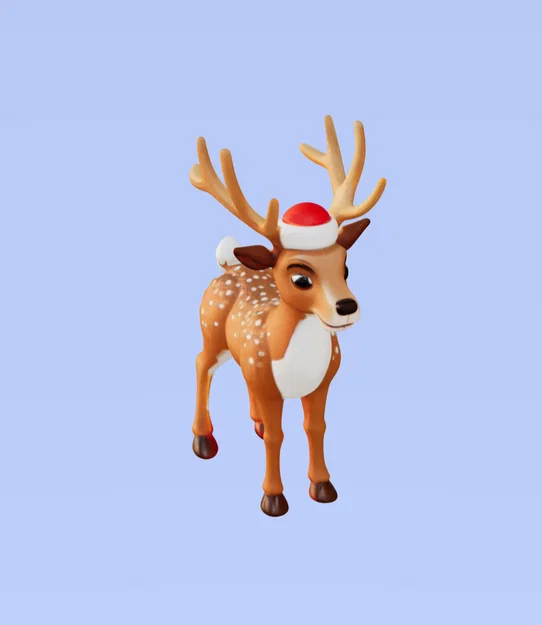 Mô hình chú tuần lộc Giáng sinh 3D nhỏ xinh trang trí Noel - Image 2