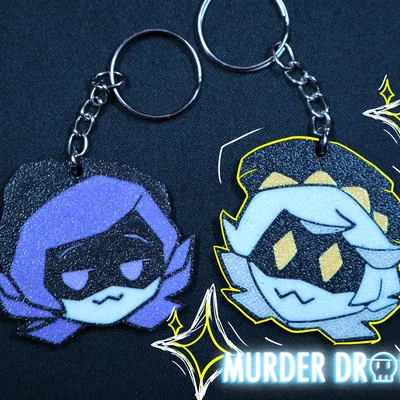 Móc khóa N Murder Drones Glitch pin (in nhiều màu)