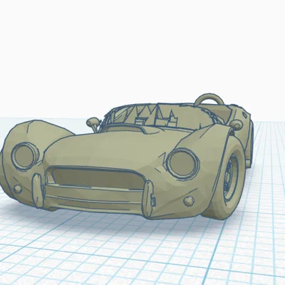 Mô hình xe hơi cổ điển mui trần – File in 3D chi tiết