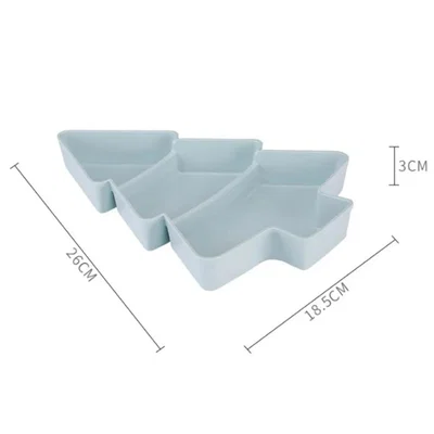 Khay đựng bánh kẹo hình cây thông Noel 3D độc đáo