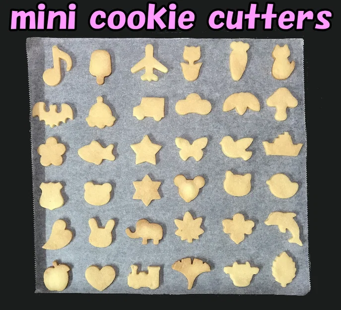 Bộ khuôn cắt bánh quy mini (mini cookie cutter set) 2–3cm - Image 1