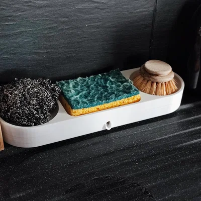 Kệ Đựng Miếng Rửa Chén và Bàn Chải Nhà Bếp