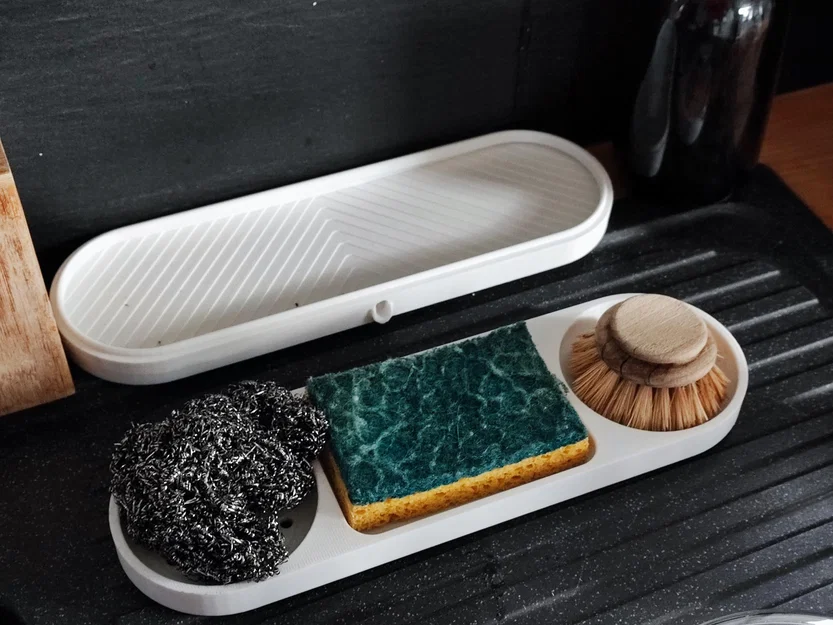 Kệ Đựng Miếng Rửa Chén và Bàn Chải Nhà Bếp - Image 2