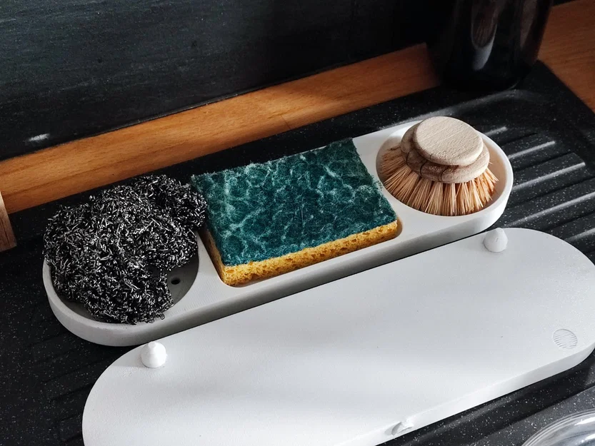 Kệ Đựng Miếng Rửa Chén và Bàn Chải Nhà Bếp - Image 3