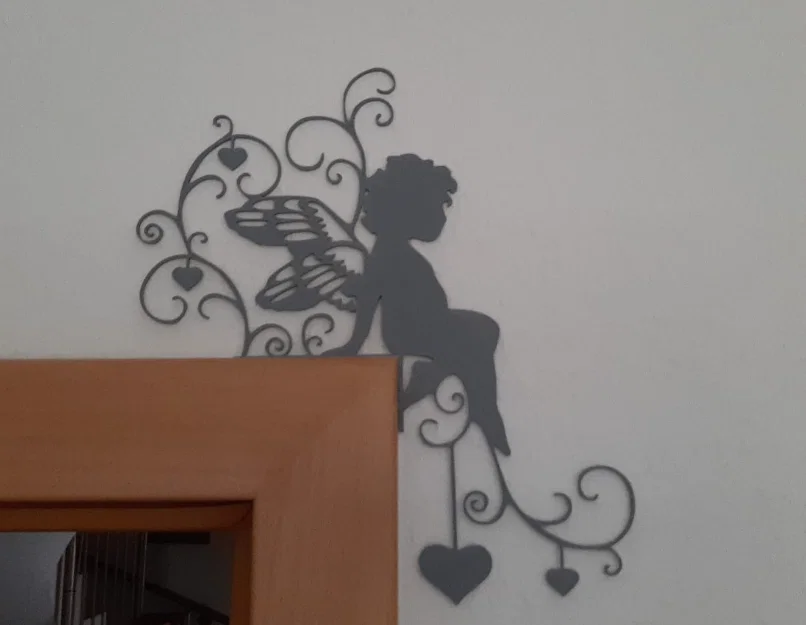 Mô hình 3D thiên thần hộ mệnh trang trí góc cửa cực đẹp - Image 1