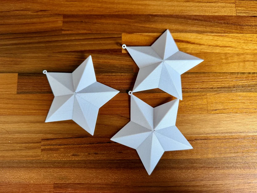 Ngôi Sao Trang Trí (In Phẳng) – Ornament Star (Flat Print) - Image 1