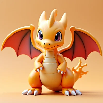 Mô hình rồng con (Drache) 3D đáng yêu để bàn trang trí