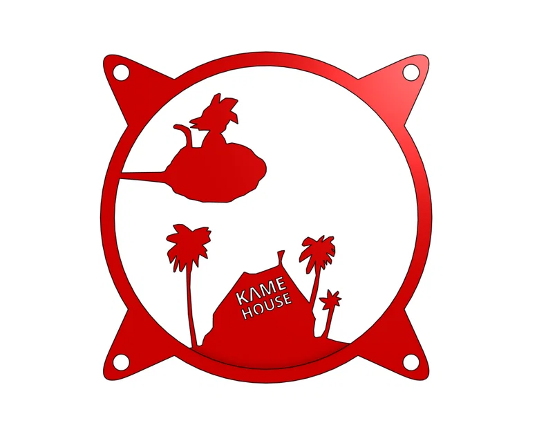 Tấm lưới che quạt 120mm hình Dragon Ball - Kame House cho PC - Image 2