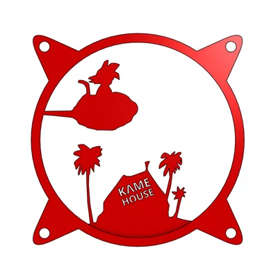 Tấm lưới che quạt 120mm hình Dragon Ball - Kame House cho PC