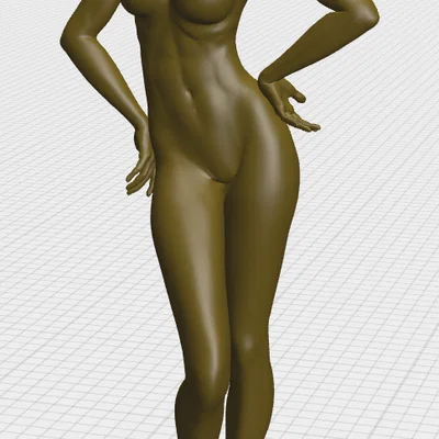 Mô hình 3D nhân vật nữ gợi cảm dành cho người sưu tầm