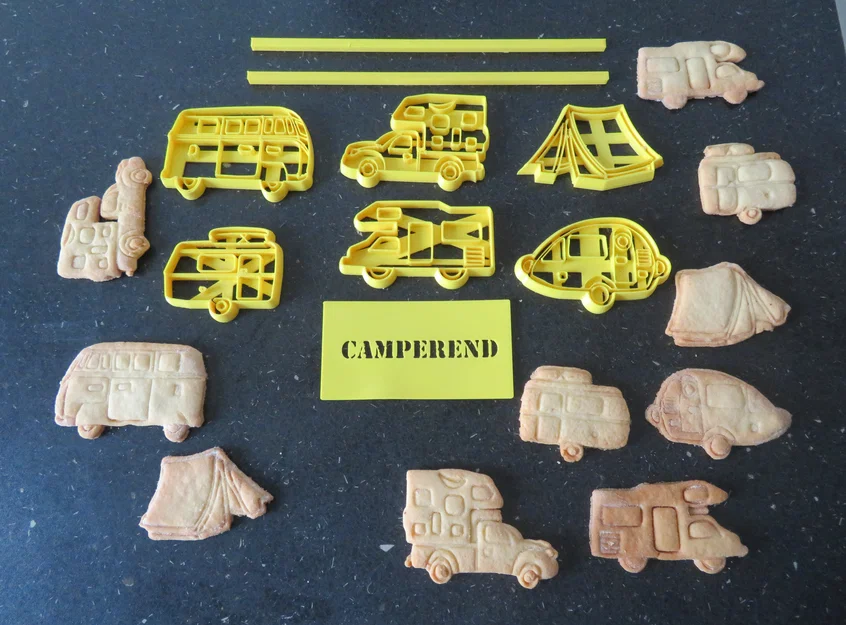 Van Life Cookies?! Bộ Khuôn Cắt Bánh Camper & Caravan - Image 2