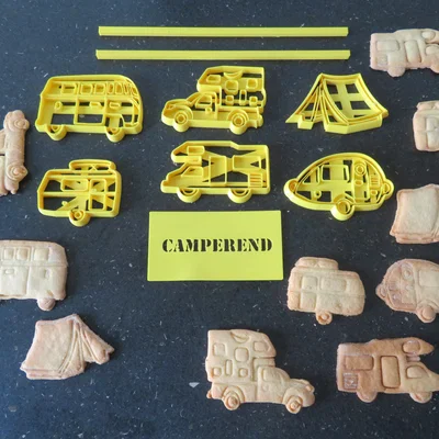 Van Life Cookies?! Bộ Khuôn Cắt Bánh Camper & Caravan