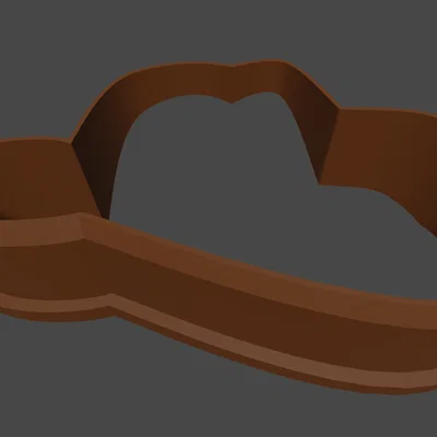 Khuôn cắt bánh quy hình mũ cao bồi in 3D đẹp mắt