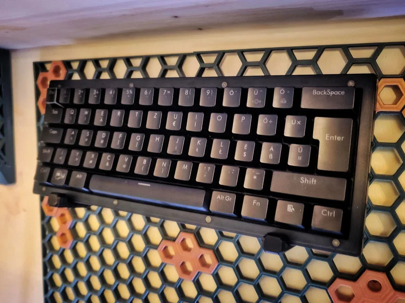 Móc treo bàn phím tường Honeycomb - Remix không cần support - Image 1