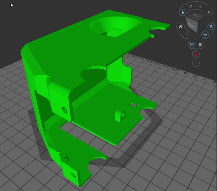 Qidi 4 Plus Toolhead Blank – Toolhead bịt kín lỗ gió để mod - Image 2