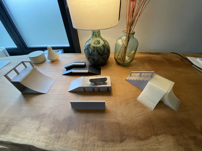 TinySkatepark – skatepark fingerboard dạng mô-đun để in 3D - Image 1