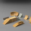 TinySkatepark – skatepark fingerboard dạng mô-đun để in 3D - Thumbnail 10