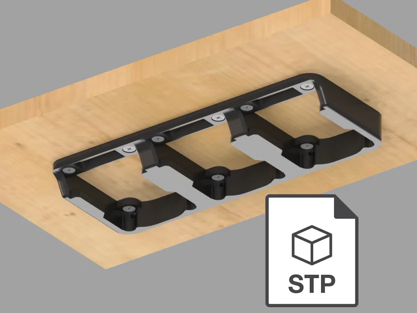 Giá treo pin Makita LXT (kèm file .STEP) - Image 1