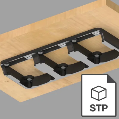 Giá treo pin Makita LXT (kèm file .STEP)