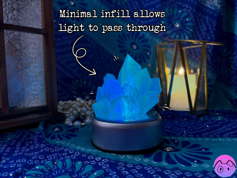 Đèn Sea Crystal Lamp (Chụp đèn tinh thể biển) - Image 3