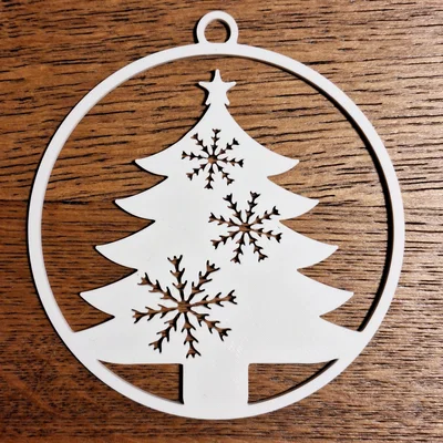 Đồ trang trí cây thông Noel in 3D với họa tiết bông tuyết tinh xảo