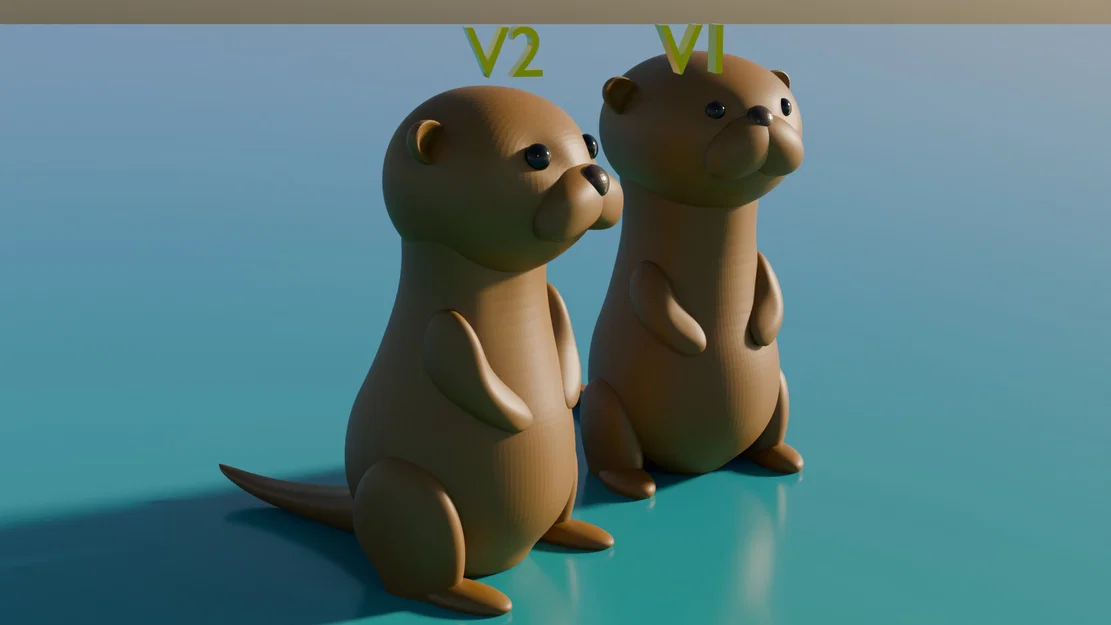 Rái cá (phong cách hoạt hình đơn giản, dễ thương hơn) - Image 1