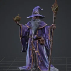 Mô hình phù thủy RPG Wizard 3D đầy quyền năng cho Dungeons & Dragons