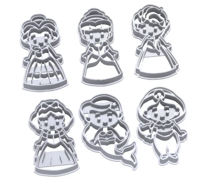 Bộ 6 Khuôn Cắt Bánh Quy Hình Công Chúa Disney Cho Bé Yêu - Image 4