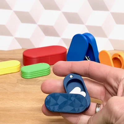 Flick Box – Hộp đựng đồ kiêm fidget mang theo, nắp trượt xoay nam châm EDC