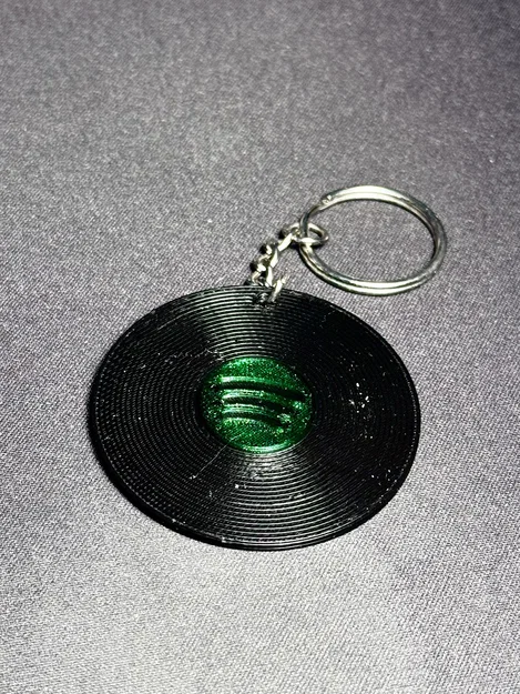 Móc khóa thẻ NFC hình đĩa than Vinyl - Image 1