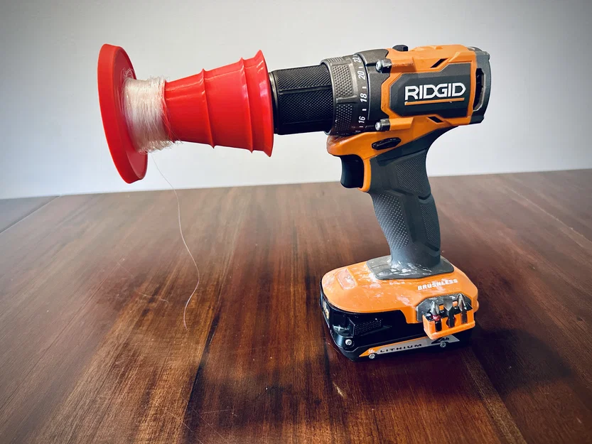 Đầu gắn cho máy khoan để quấn/xả dây câu hoặc chỉ (Drill Spool Attachment) - Image 1