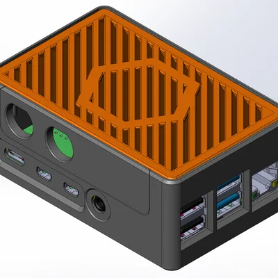 Vỏ modular cho Raspberry Pi 4 + HiFi HAT (Audiophonics/HifiBerry) hoặc 1-wire