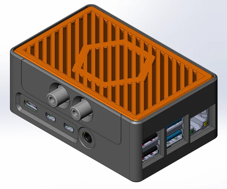 Vỏ modular cho Raspberry Pi 4 + HiFi HAT (Audiophonics/HifiBerry) hoặc 1-wire - Image 5