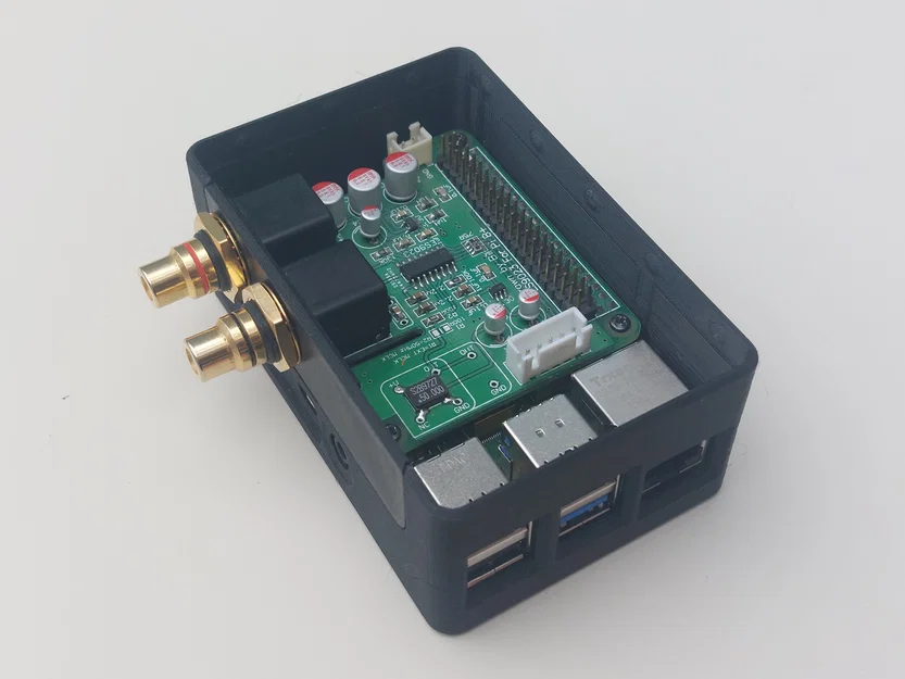 Vỏ modular cho Raspberry Pi 4 + HiFi HAT (Audiophonics/HifiBerry) hoặc 1-wire - Image 8