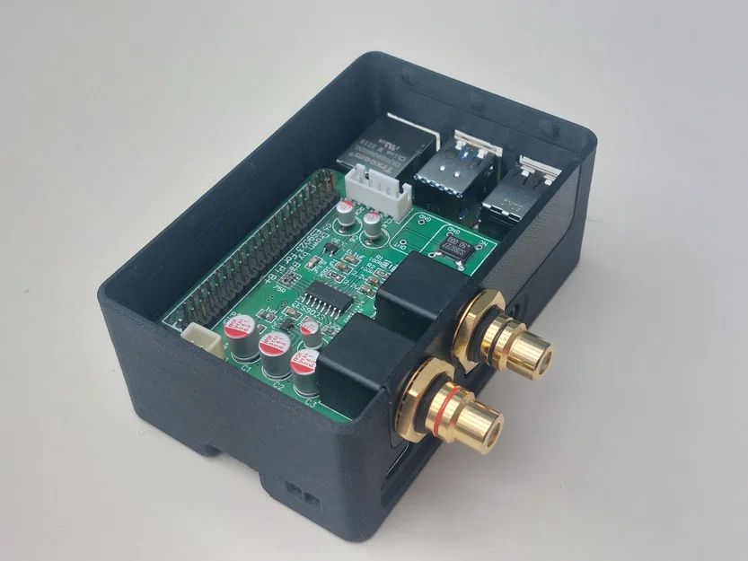 Vỏ modular cho Raspberry Pi 4 + HiFi HAT (Audiophonics/HifiBerry) hoặc 1-wire - Image 9