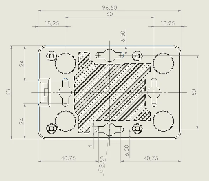 Vỏ modular cho Raspberry Pi 4 + HiFi HAT (Audiophonics/HifiBerry) hoặc 1-wire - Image 13
