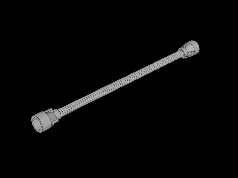Ống xoắn linh hoạt tương thích Lego 6211.dat in 3D - Image 1