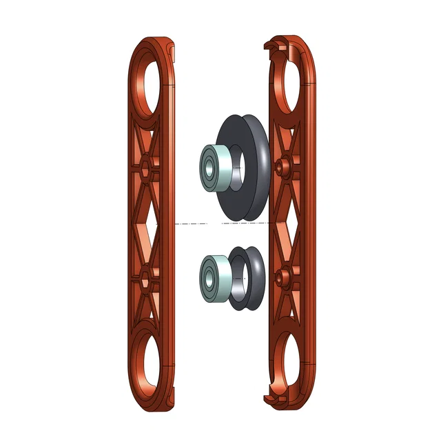 Puly đôi - Vòng bi 608 (Double Pulley - 608 Bearings) - Image 9