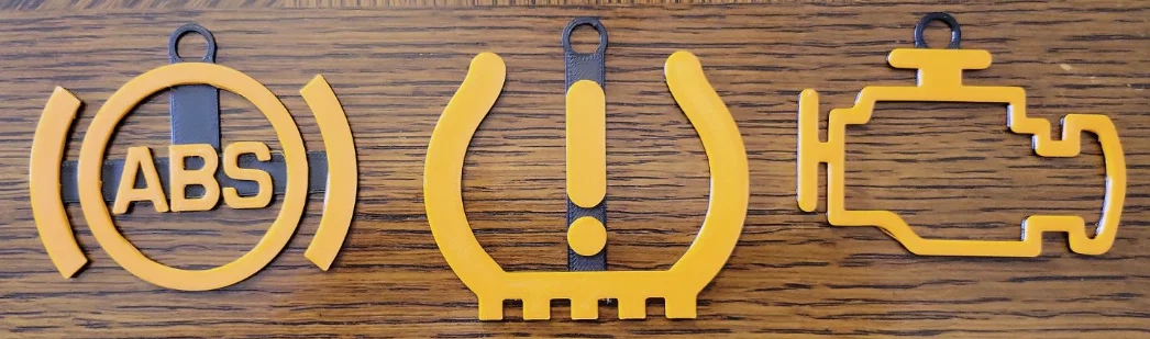 Đồ treo Noel hình đèn cảnh báo bảng táp-lô xe - Image 1