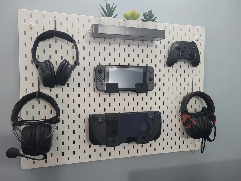 Giá treo máy chơi game cầm tay trên bảng IKEA SKADIS (Retro Handheld) - Image 2