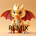 Mô hình rồng con Chibi Drache Remix đáng yêu cho in 3D - Thumbnail 1