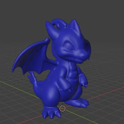Mô hình rồng con Chibi Drache Remix đáng yêu cho in 3D