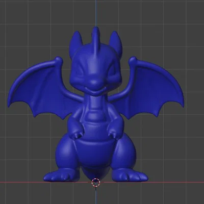 Mô hình rồng con Chibi Drache Remix đáng yêu cho in 3D
