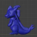 Mô hình rồng con Chibi Drache Remix đáng yêu cho in 3D - Thumbnail 5