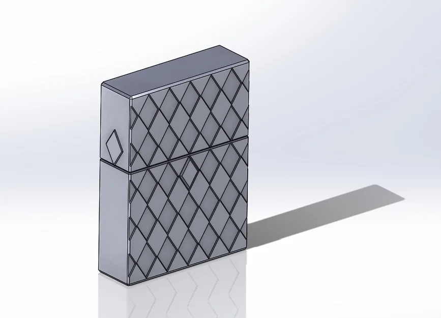 #0099 Hộp cứng khóa chốt cho bài Poker (hoa văn kim cương) - Image 4